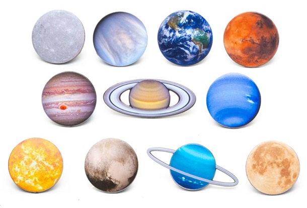Solar System Pins - Set of 11