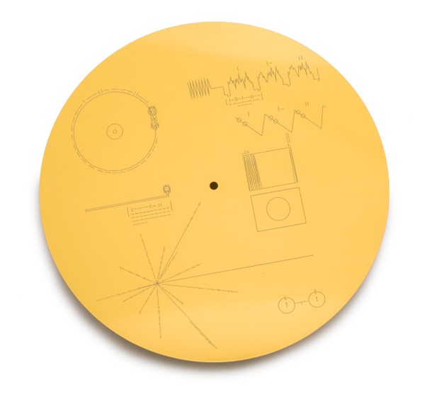 NASA Voyager Golden Record Cover Replica