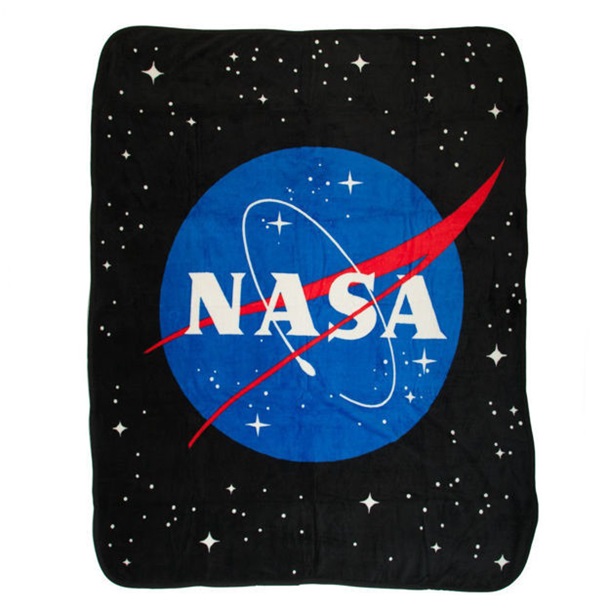 NASA Space Logo Fleece Throw 