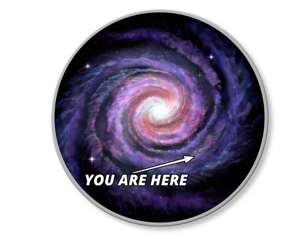 You Are Here Milky Way Magnet
