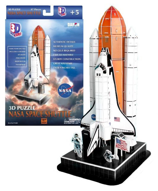 3D Puzzle Space Shuttle on Launch Pad
