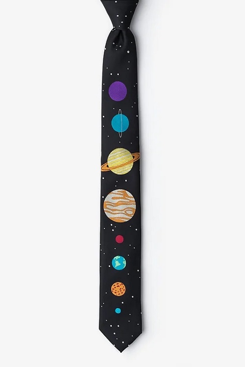 The Planets Skinny Neck Tie