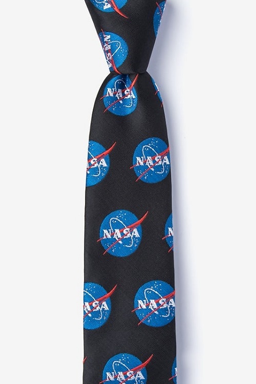 NASA Meatball Logo Skinny Tie