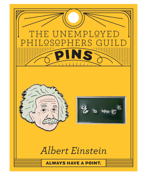 Albert Einstein Enamel Pins