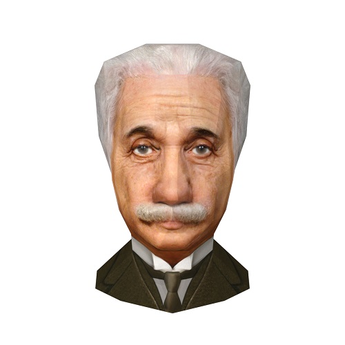 Albert Einstein Paper Craft Model