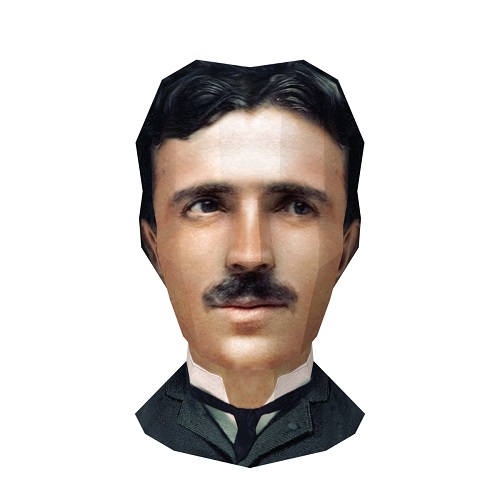 Nikola Tesla Paper Craft Model