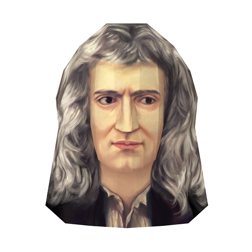 Isaac Newton Paper Craft Model