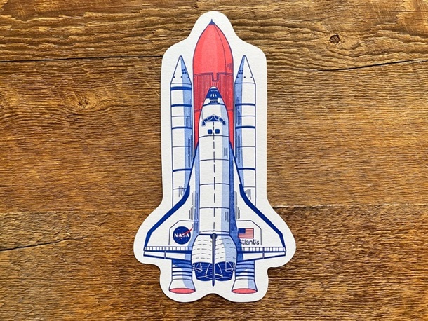 NASA Space Shuttle Atlantis Postcard