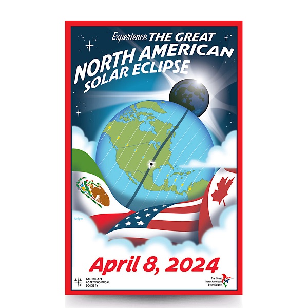 The Great North American Solar Eclipse 2024 Poster
