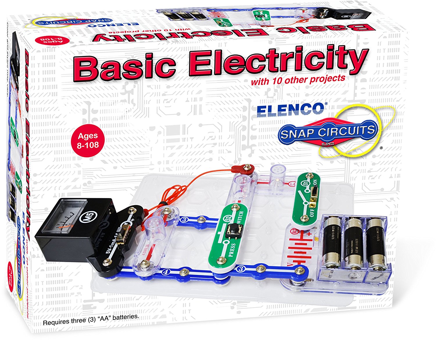 Elenco Snap Circuits Beginner Electricity Learning Kit SCB20 for sale online 