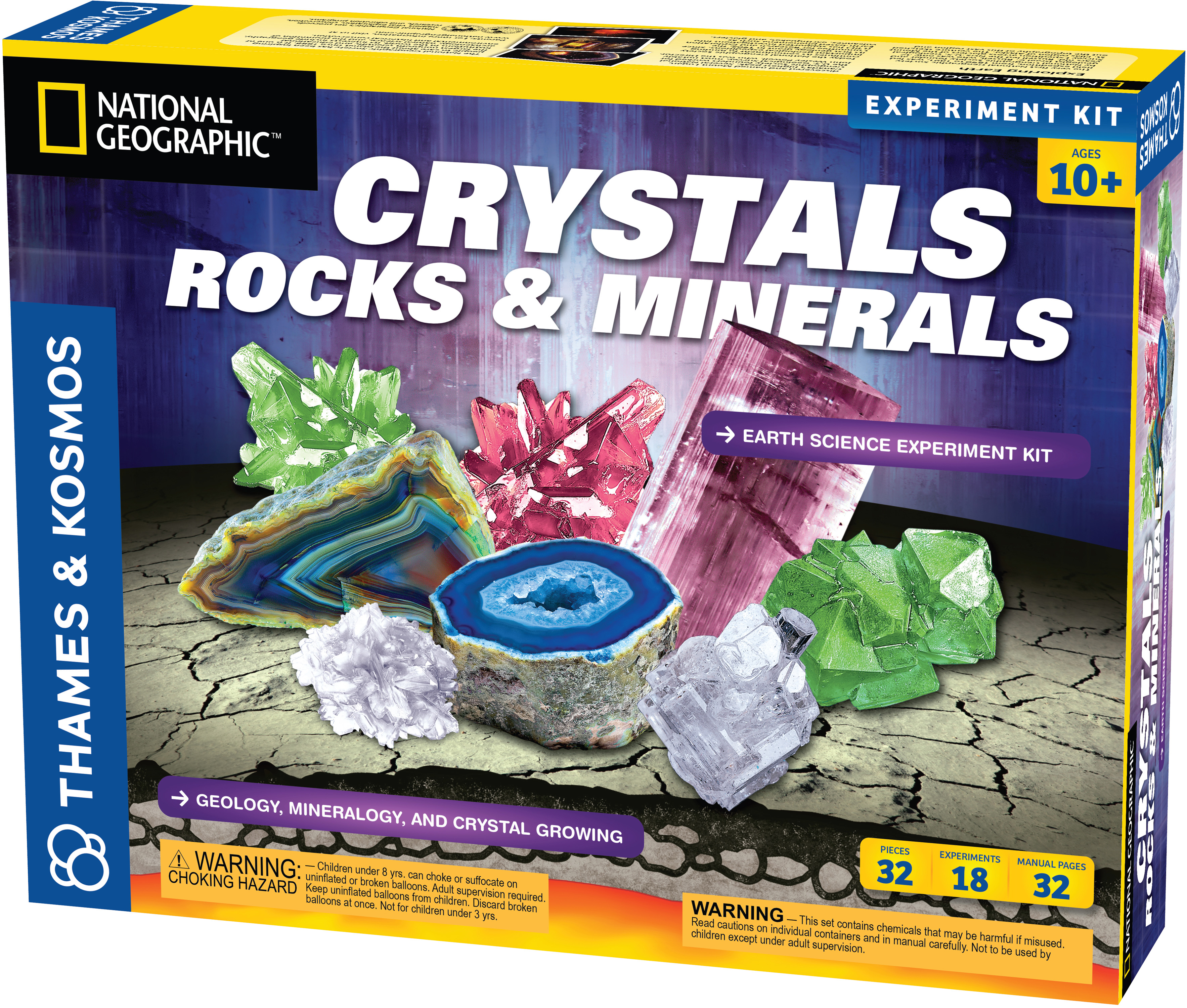 National Geographic GEOLOGY 10 GEODE KIT Cool Things For Kids Engaging Toys NEW 