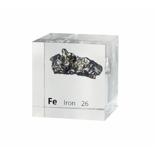 Iron Meteorite 50mm Lucite Cube