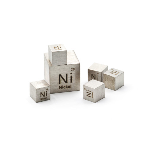Nickel 10mm Metal Cube