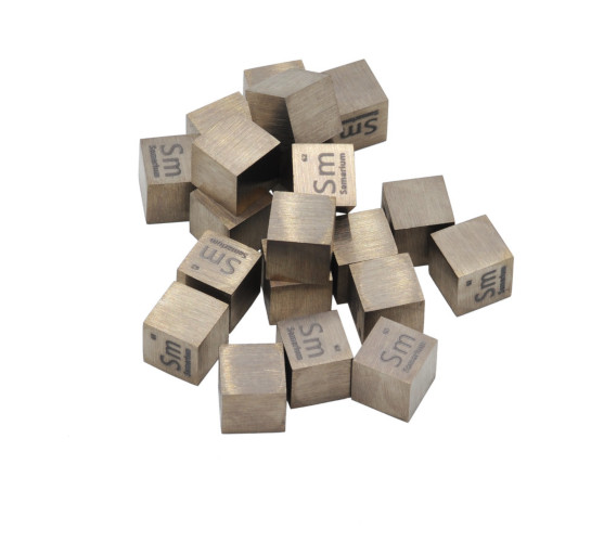 Samarium 10mm Metal Cube