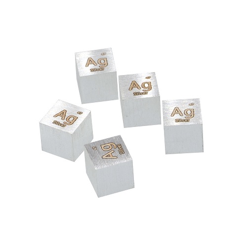 Silver 10mm Metal Cube