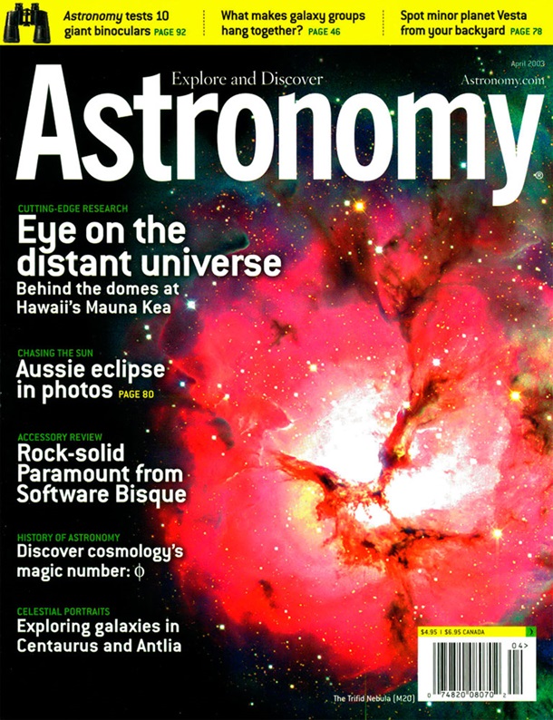 Astronomy April 2003