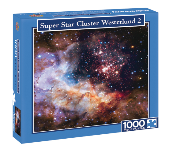 Super Star Cluster Westerlund 2 Puzzle - 1000pc