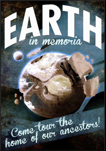 Earth Futuristic Retro Poster