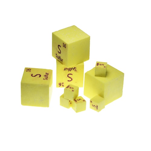 Sulfur 10mm Cube
